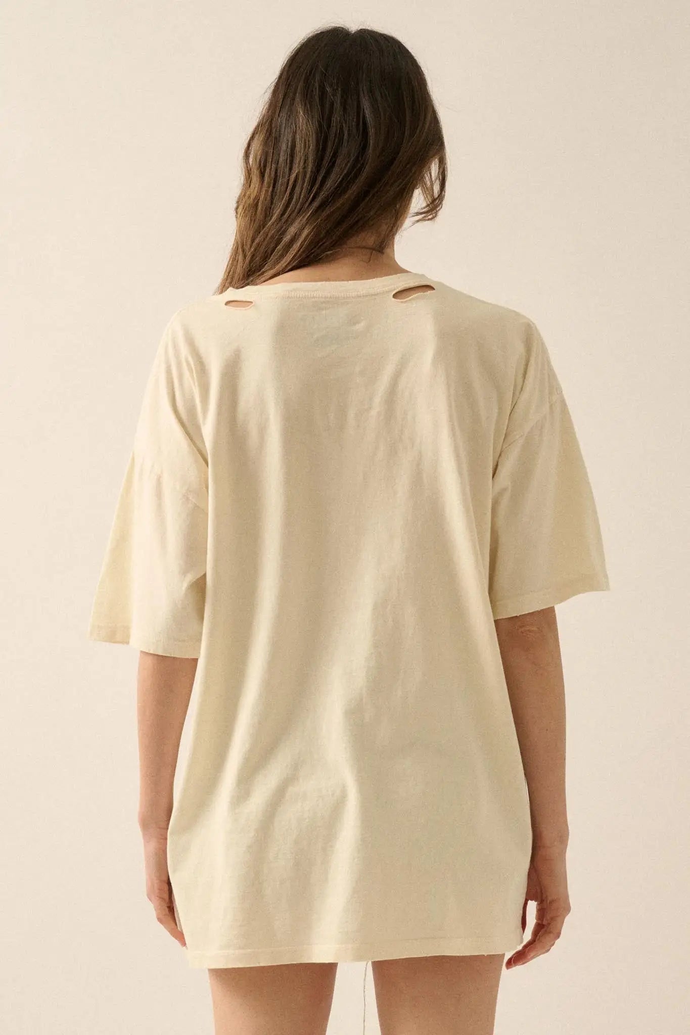 Pine Forest Distressed Oversize Graphic Tee