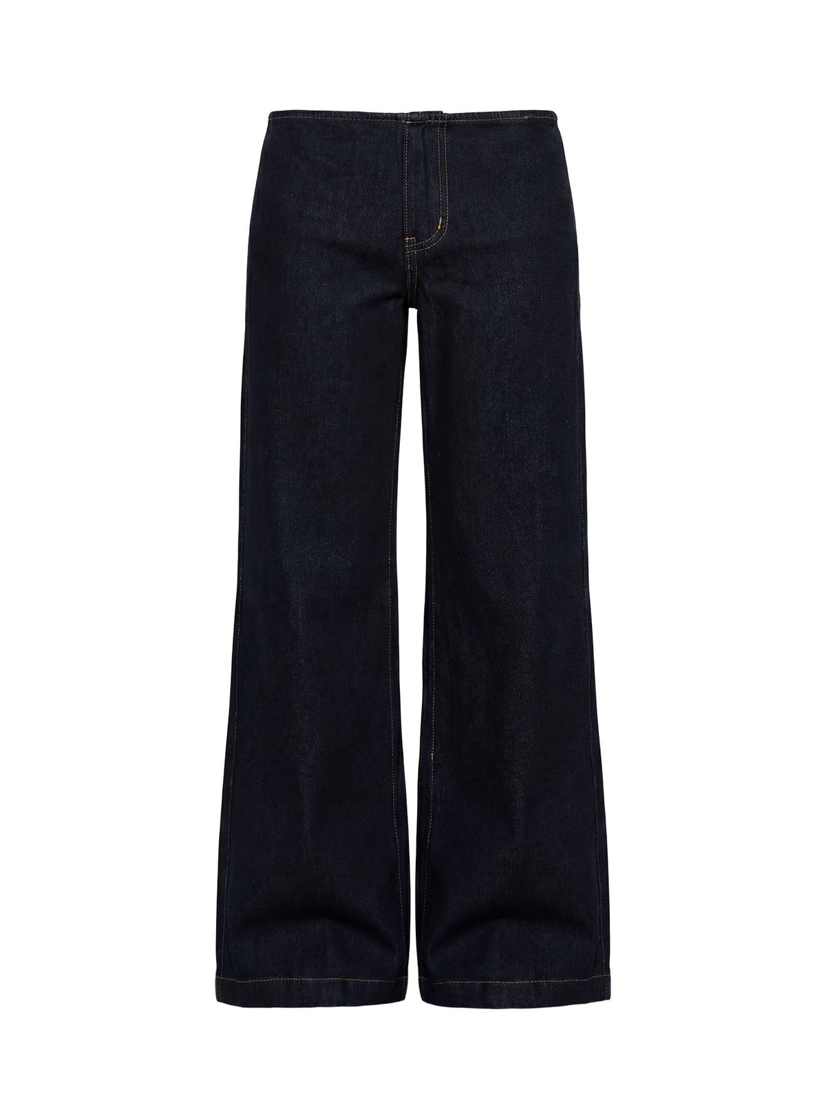 Buenos No Waist Low Rise Straight Leg Jeans Raw Denim