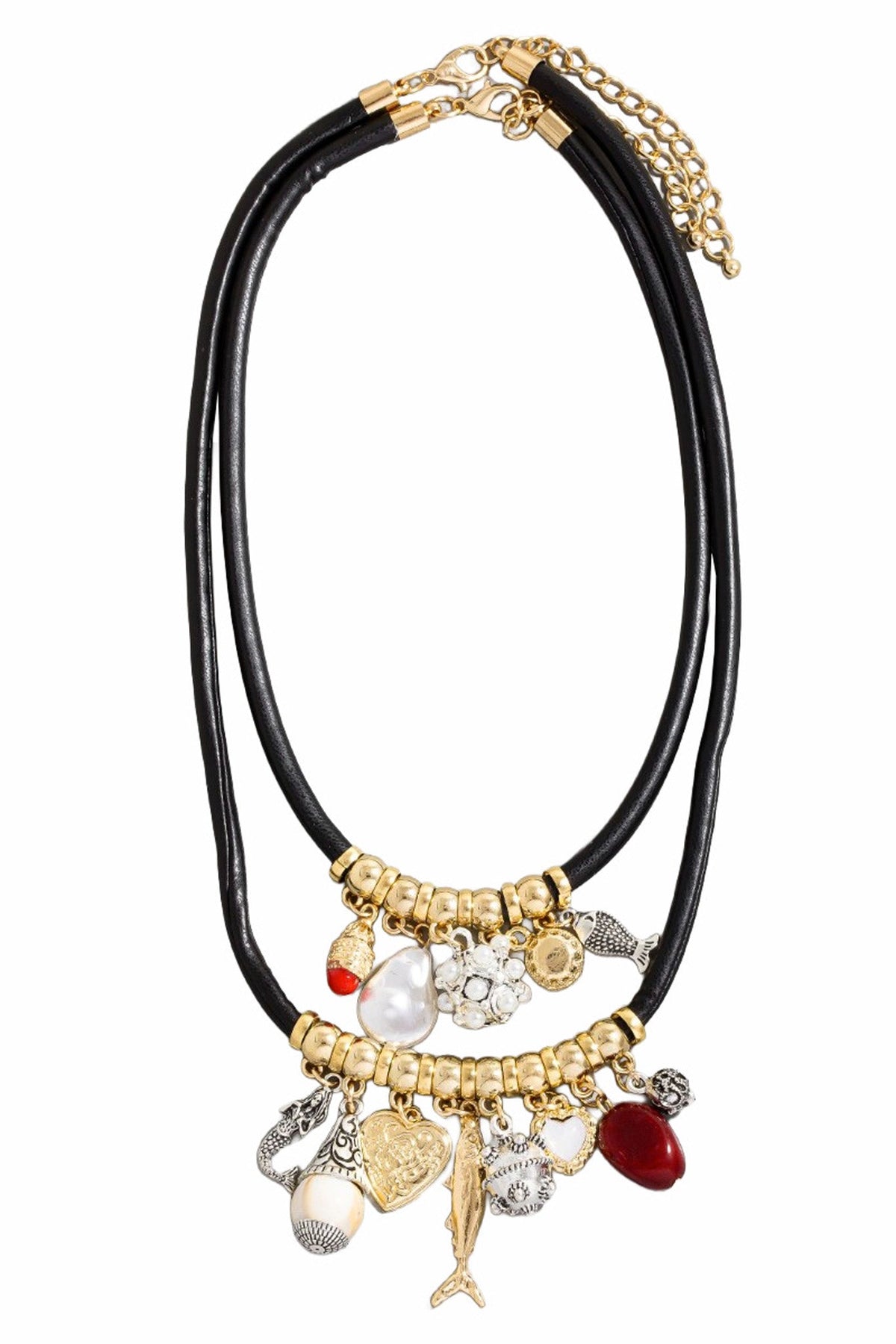 Catalina Sea Charms Layered Cord Necklace Set