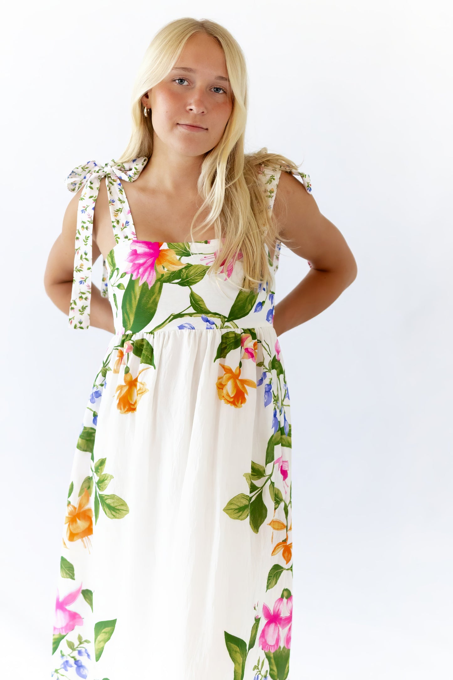 Liesel Mixed Print Maxi Dress