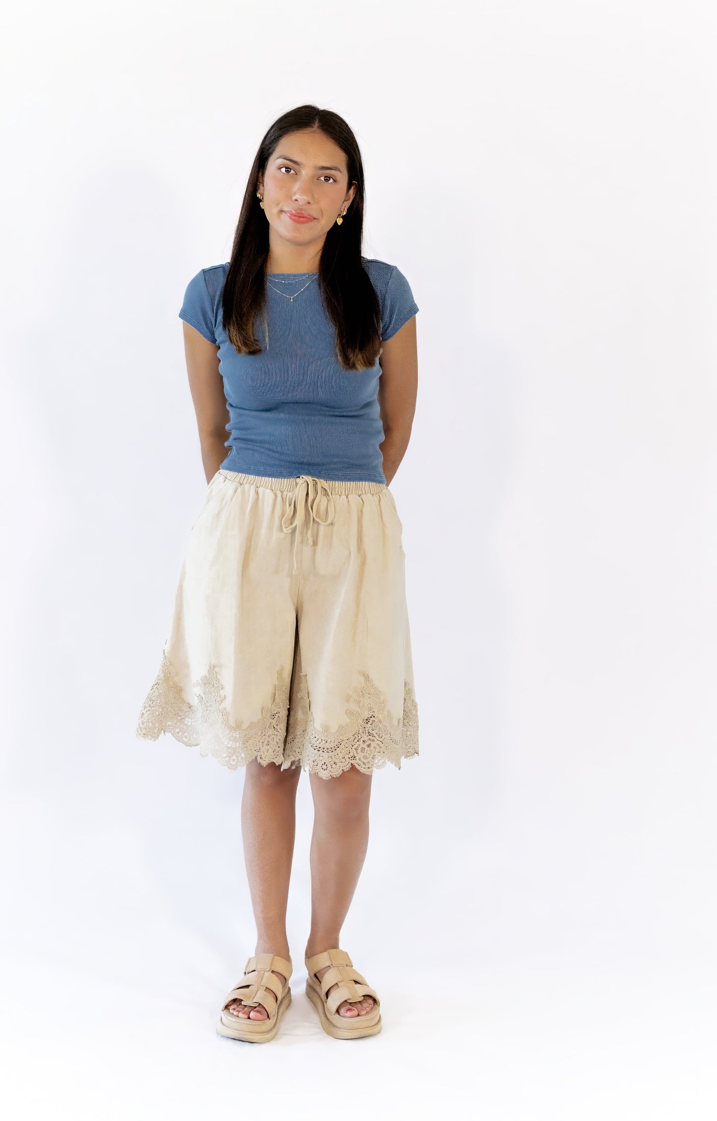 Amelia Ribbed Top · Vintage Blue ⭐︎ Restocked