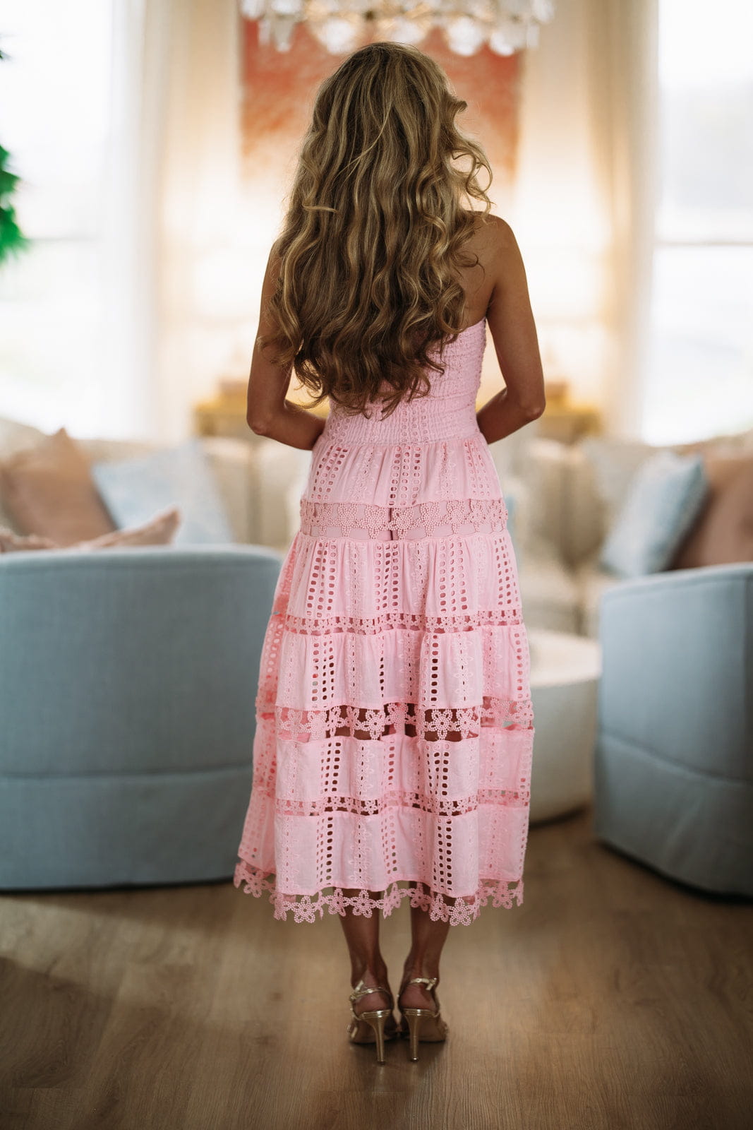 Early Evening Midi Dress - Pink