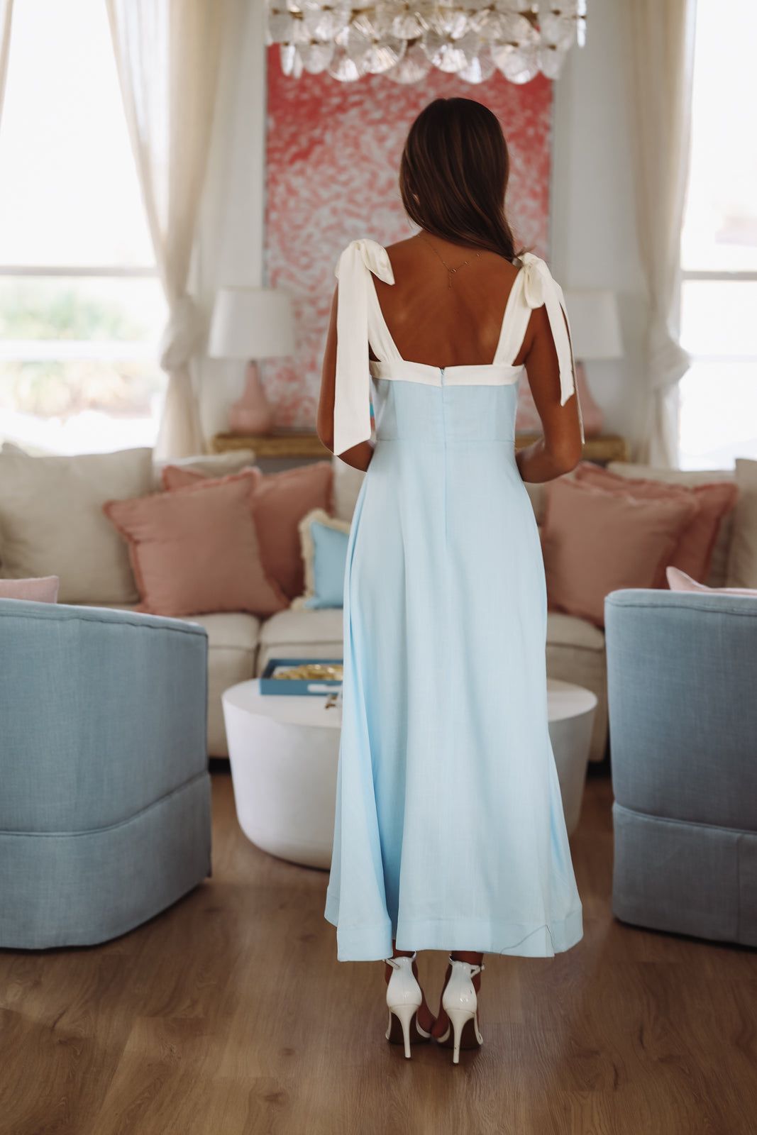 Evening Mantra Midi Dress - Blue