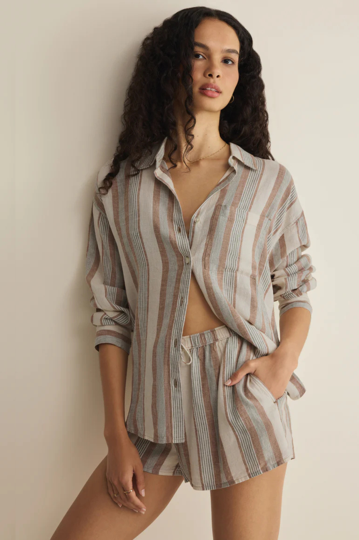The Perfect Striped Linen Top