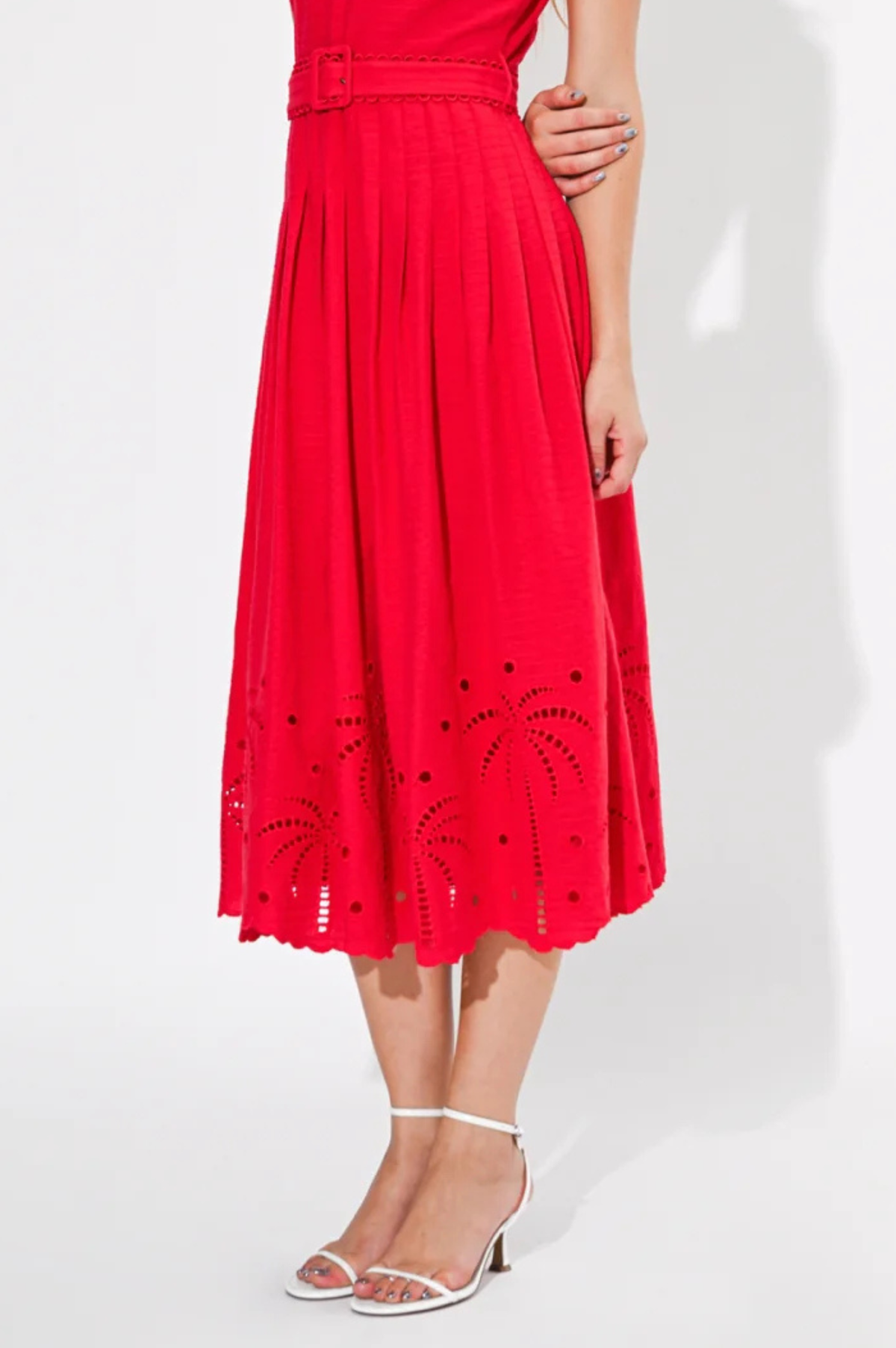 Neve Embroidered Midi Dress