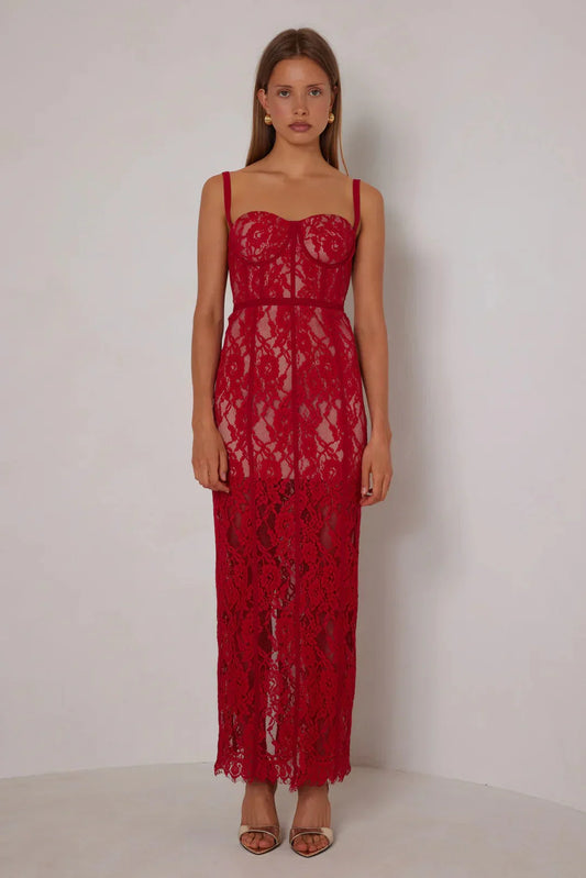 Alessandra Dress - Red