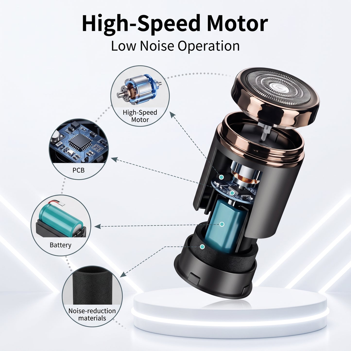 🔥Hot Promotion 49% OFF🔥Powerful Mini Electric Shaver With Digital Display