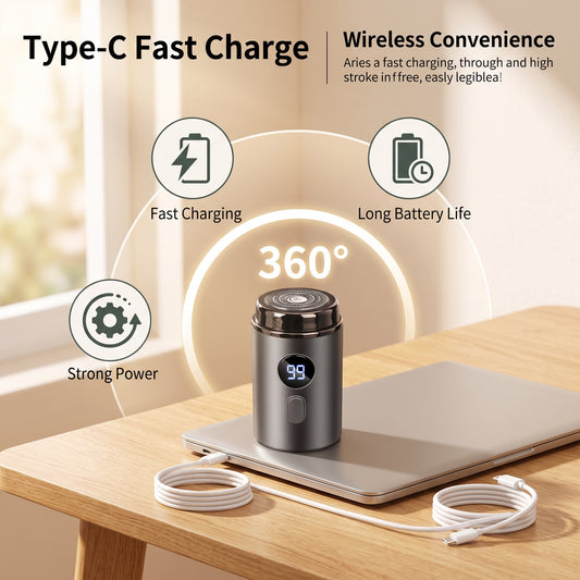 🔥Hot Promotion 49% OFF🔥Powerful Mini Electric Shaver With Digital Display