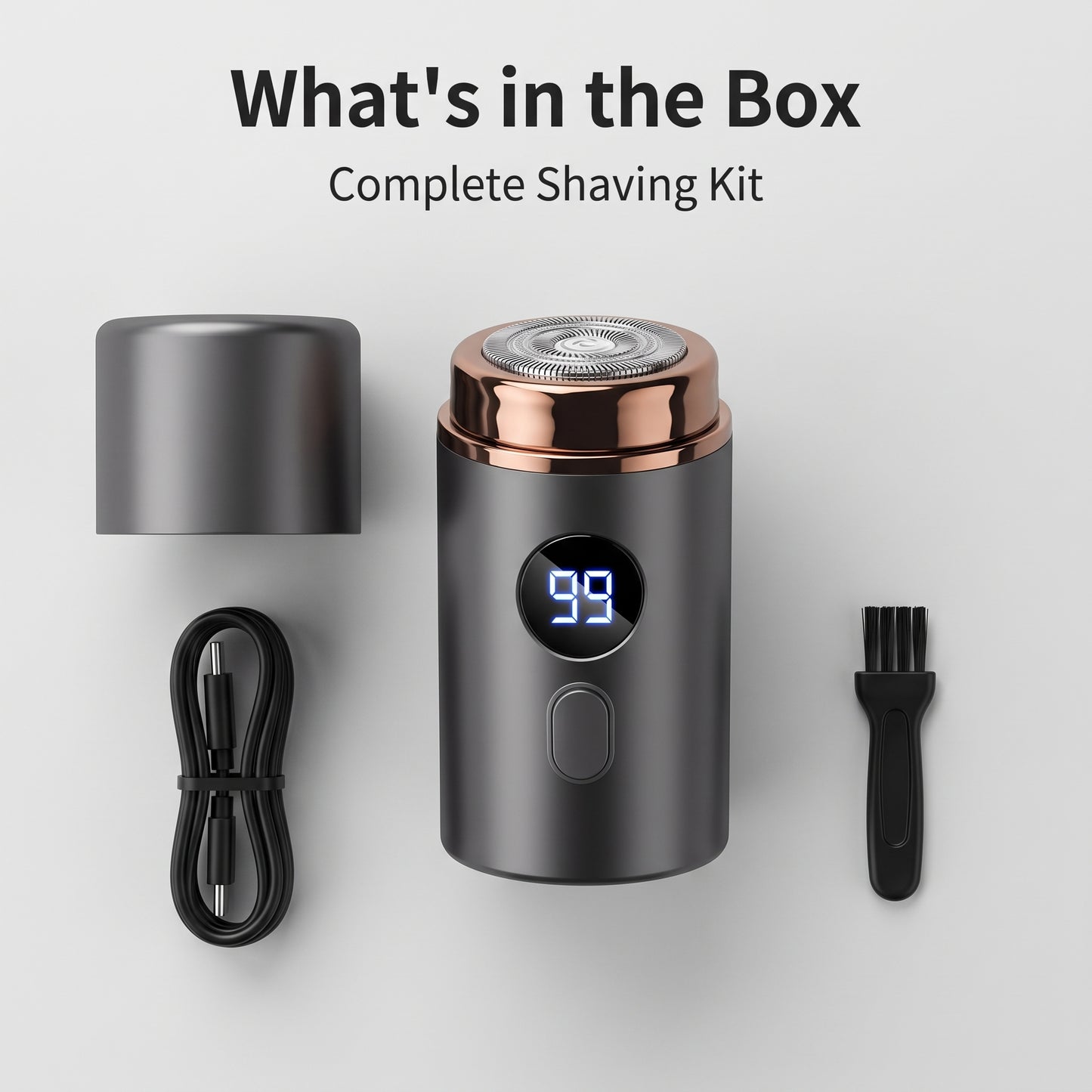 🔥Hot Promotion 49% OFF🔥Powerful Mini Electric Shaver With Digital Display