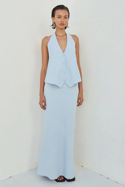 Brioni Maxi Skirt - Sky Blue