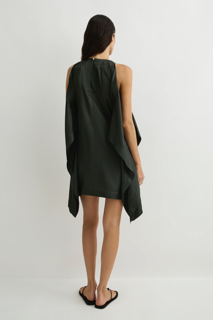BONDI BORN Como Waterfall Mini Dress - Forest