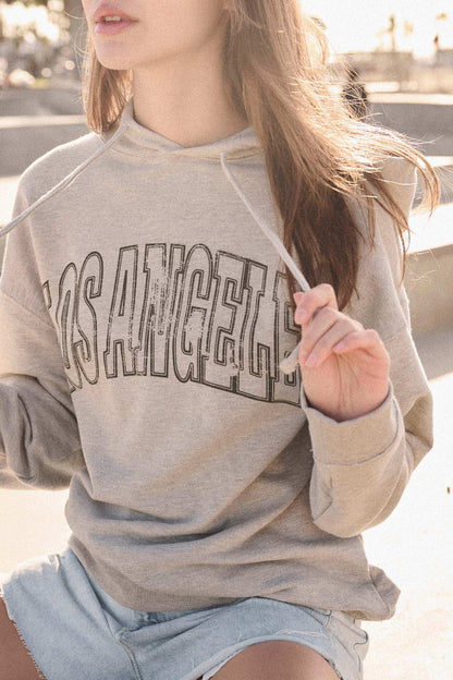 Los Angeles Vintage-Print Graphic Hoodie