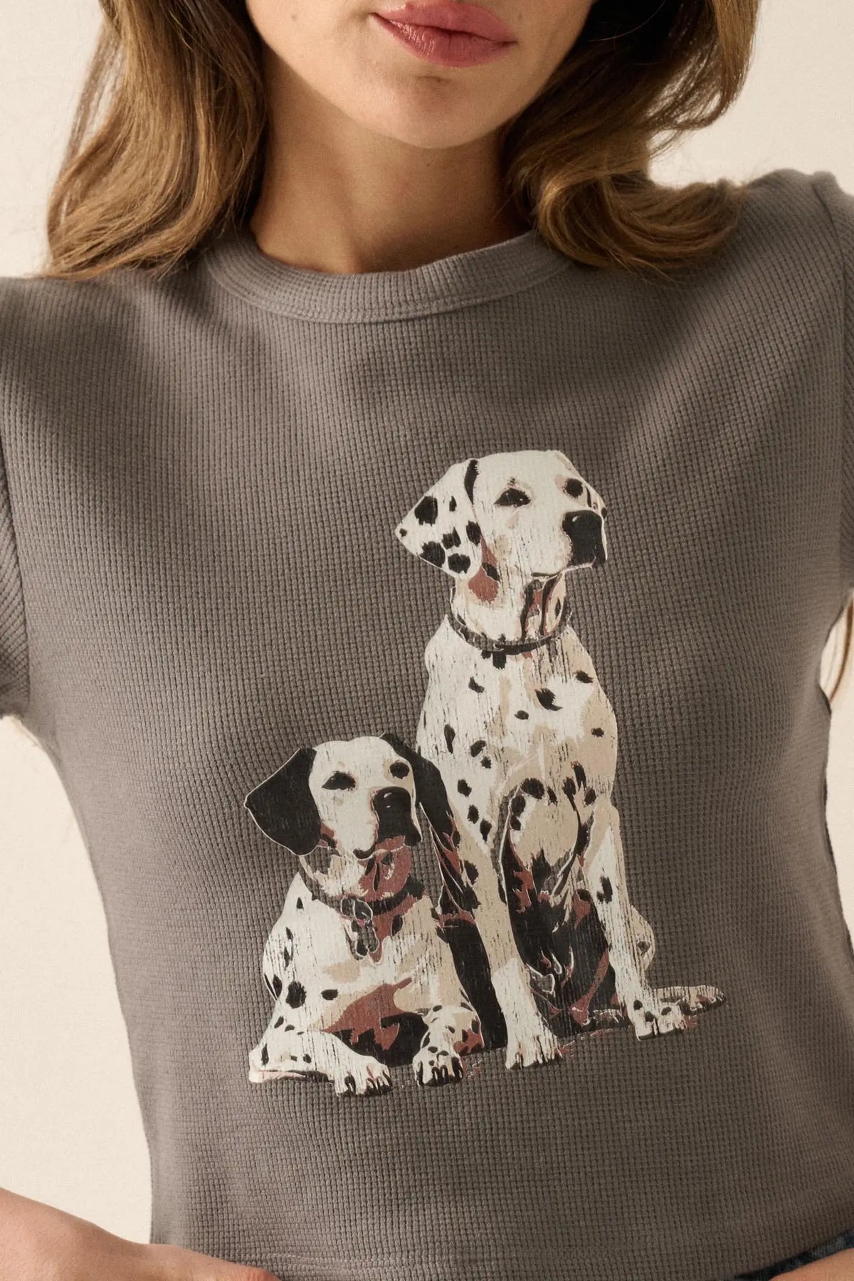 Dashing Dalmatians Thermal Graphic Baby Tee