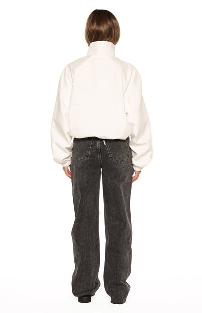 Enya Cream Funnel Neck Sports Jacket - PRE ORDER