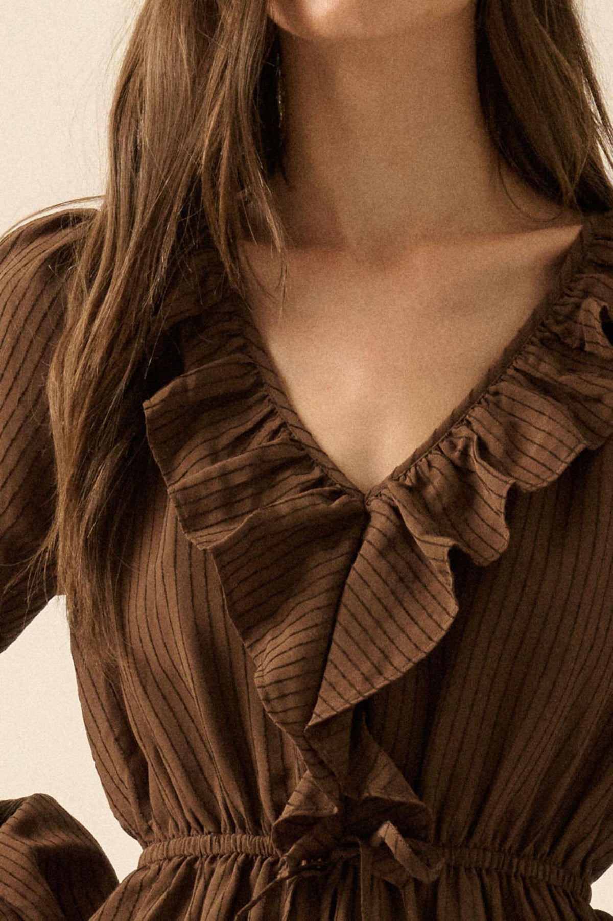 Longing for Love Ruffled Peasant Maxi Dress