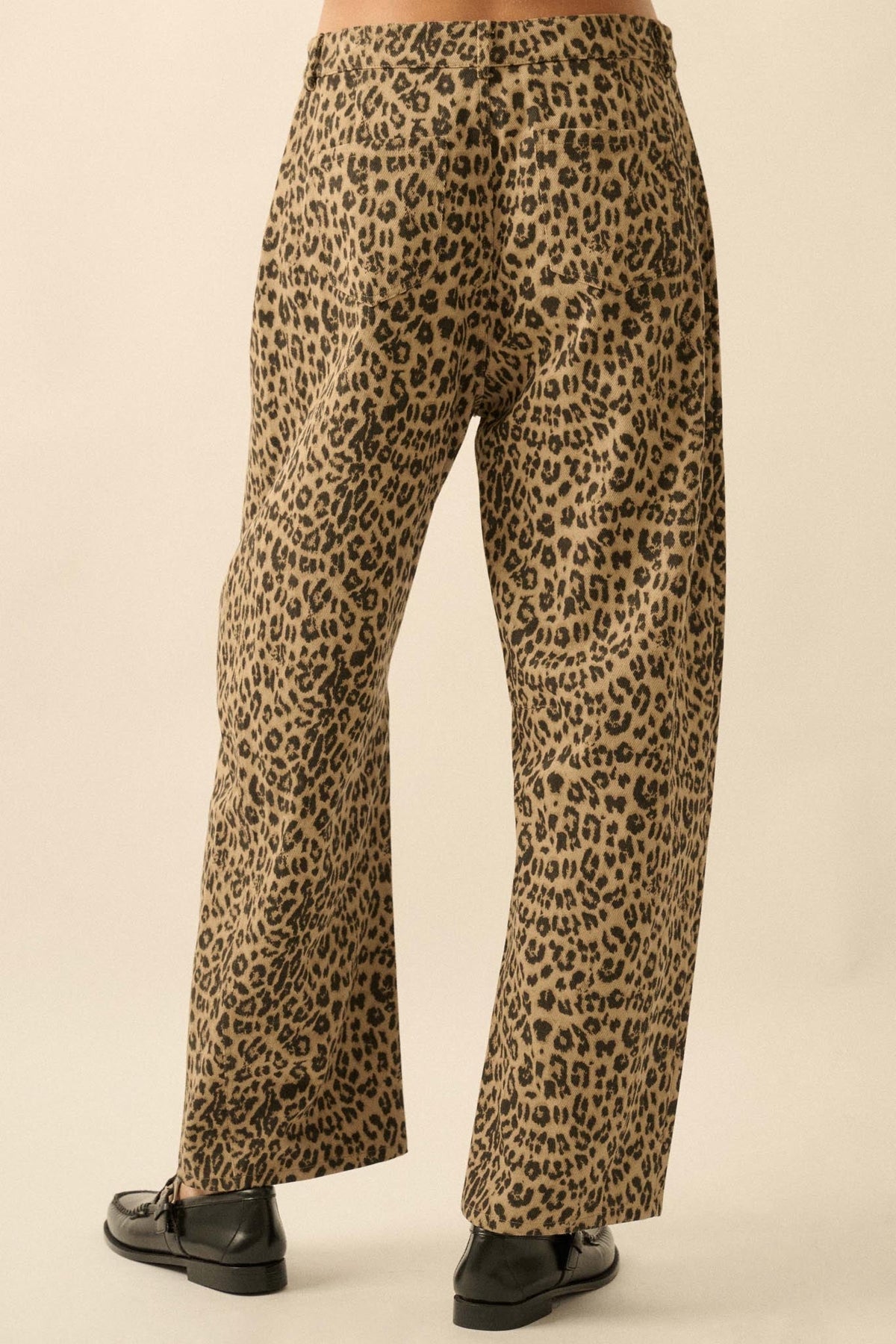 Law of the Jungle Leopard Twill Barrel Pants