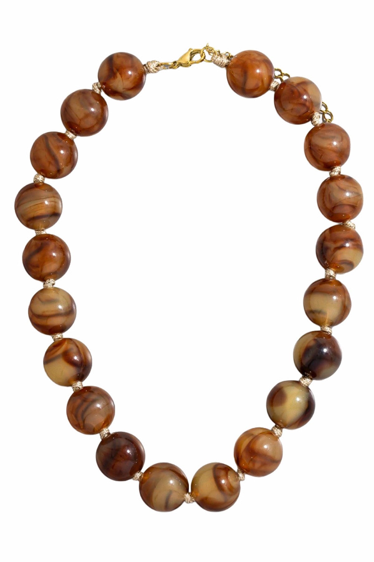 La Jolla Marble Resin Chunky Bead Necklace