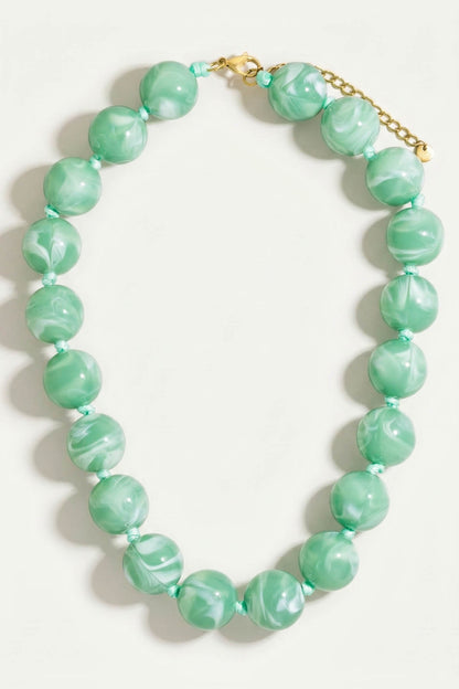Alcott Marble Resin Large Bead Necklace