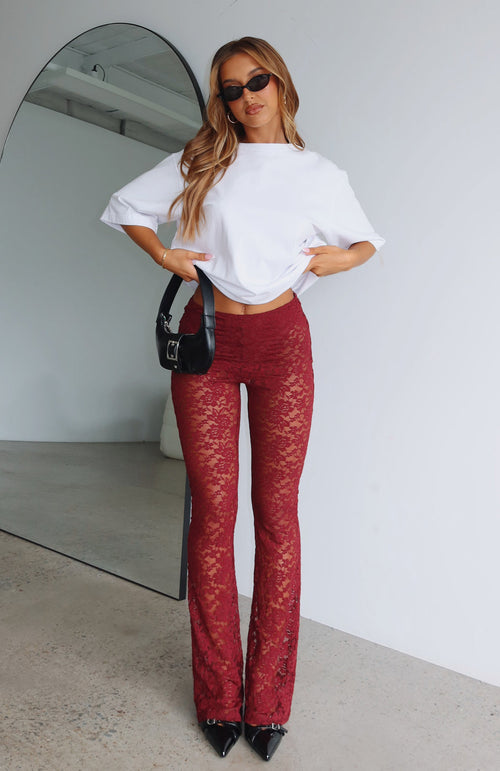 New Era Pants Wine