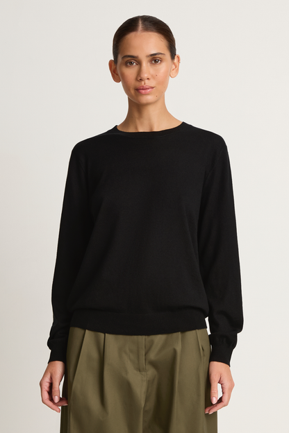 Demylee Chisha Superfine Cashmere Sweater - Black