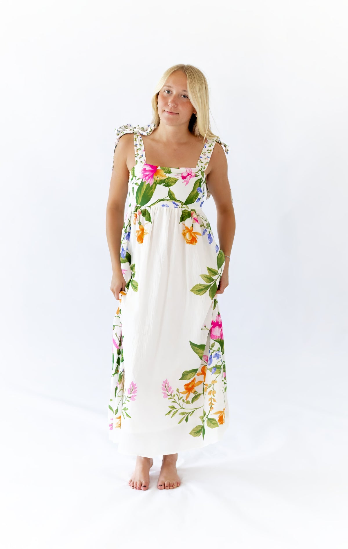 Liesel Mixed Print Maxi Dress