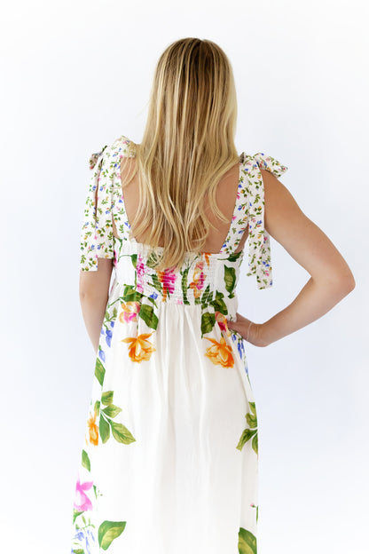 Liesel Mixed Print Maxi Dress