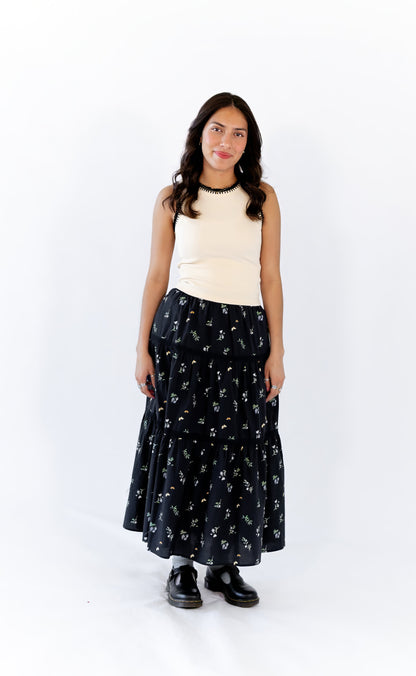 Darla Floral Midi Skirt  ⤫ Restocked