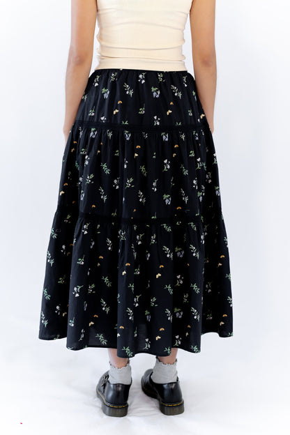 Darla Floral Midi Skirt  ⤫ Restocked