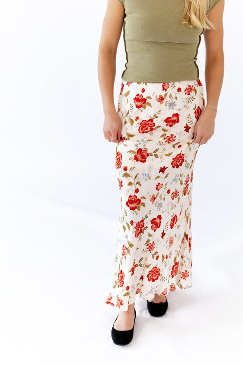 Heather Floral Maxi Skirt