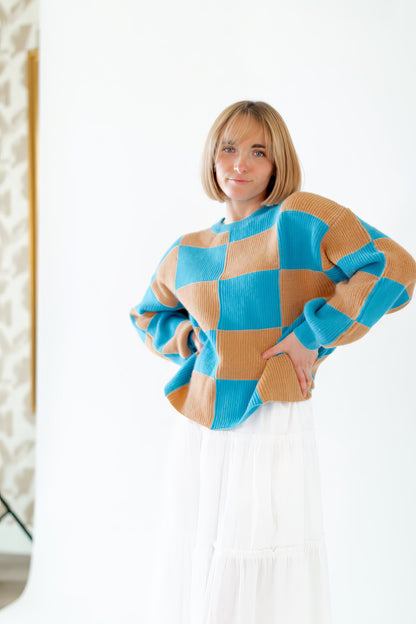 Devereux Checkered Sweater