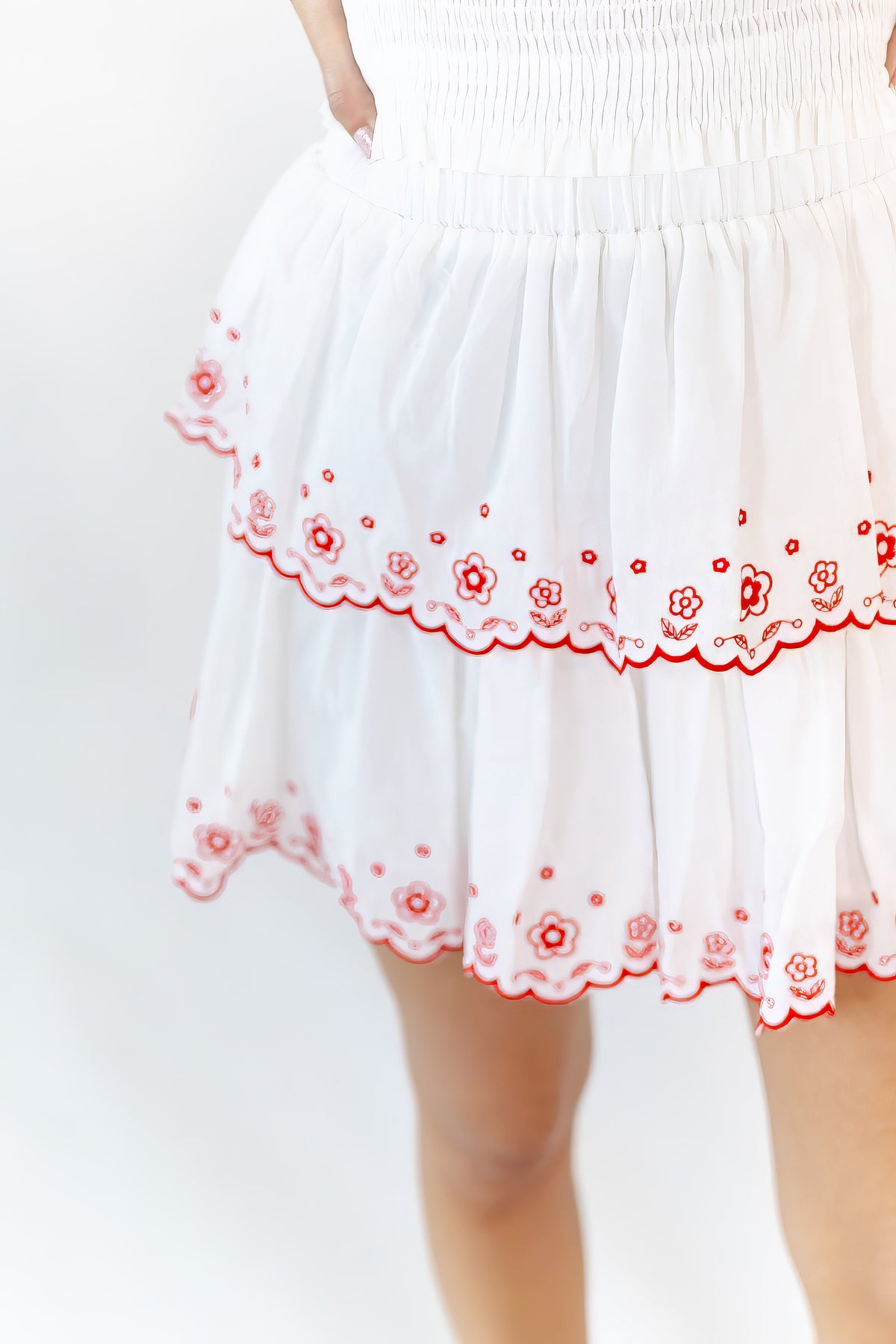 Meghan Eyelet Skirt Set