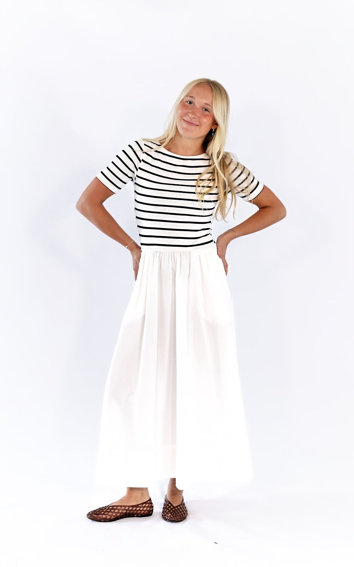 Alicia Woven Midi Dress