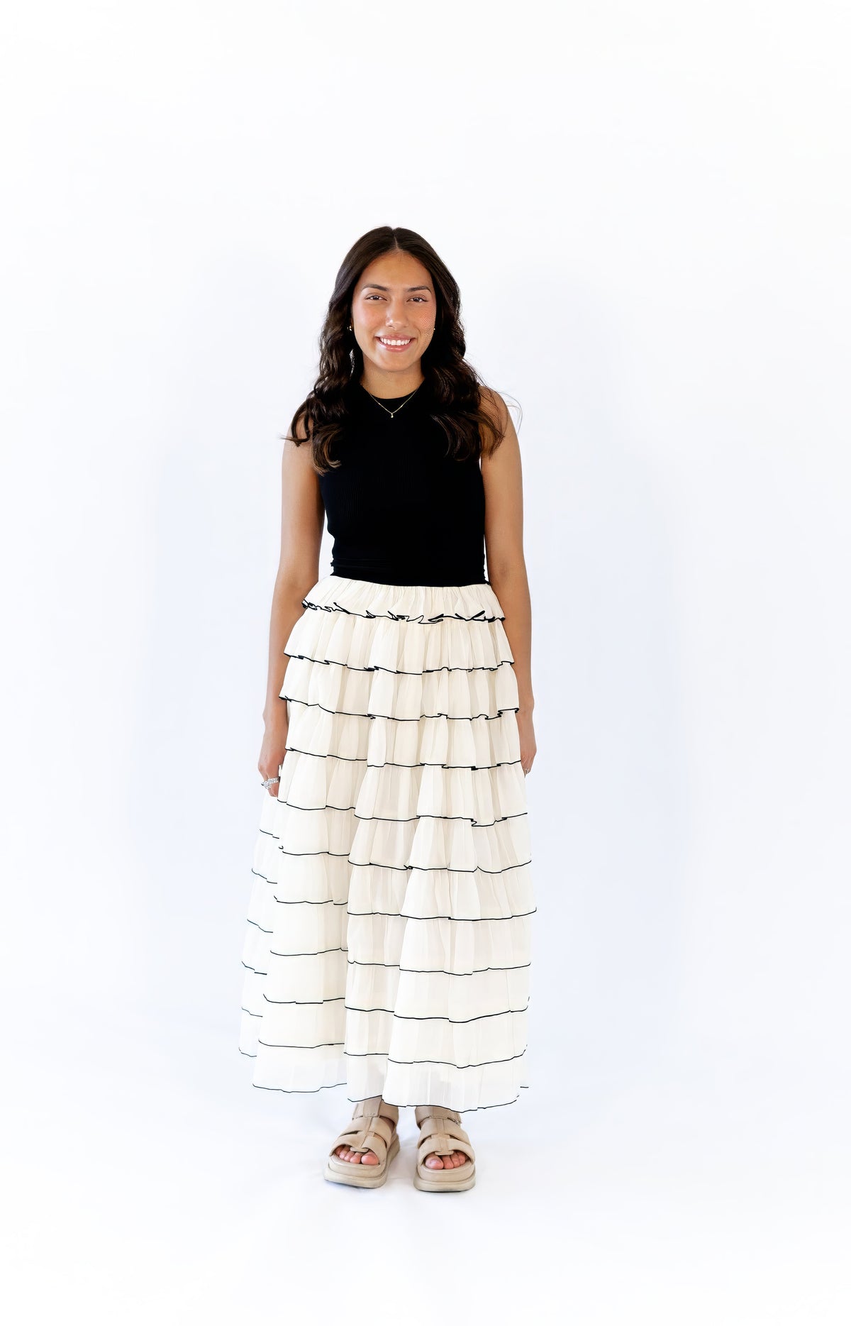 Fleur Tiered Skirt Maxi Dress