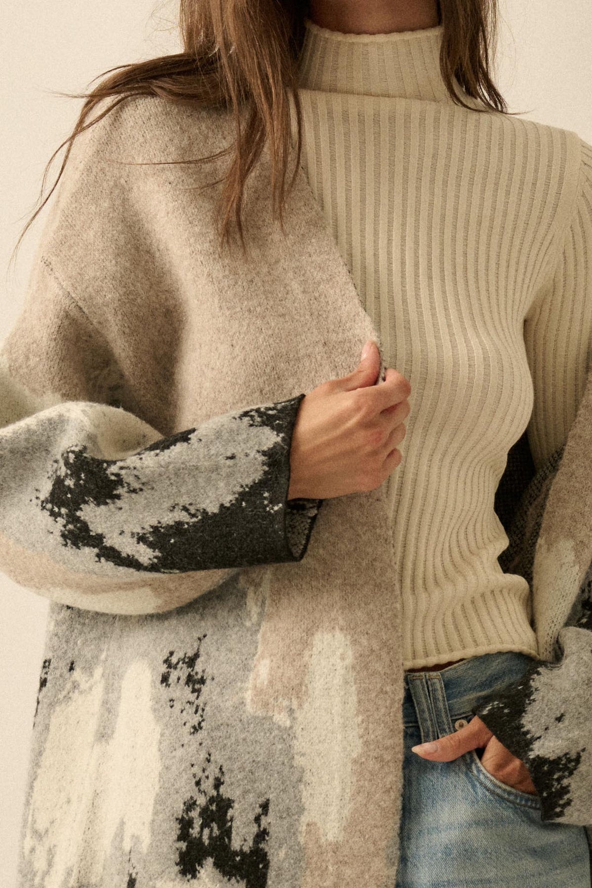 Moving Mountains Landscape Duster Cardigan