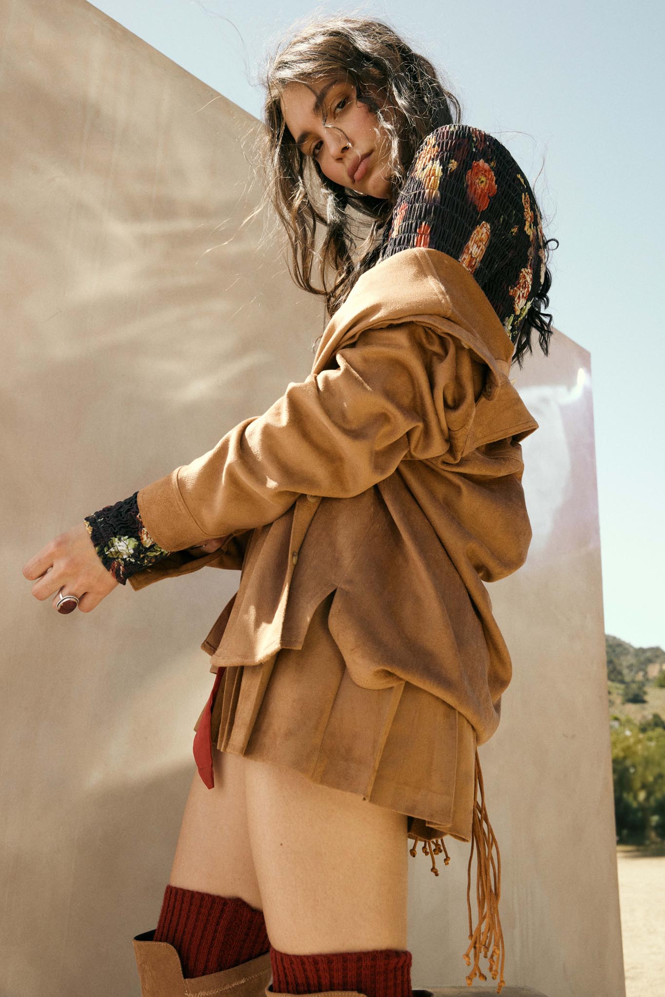 Soft Launch Vegan Suede Button-Up Shirt