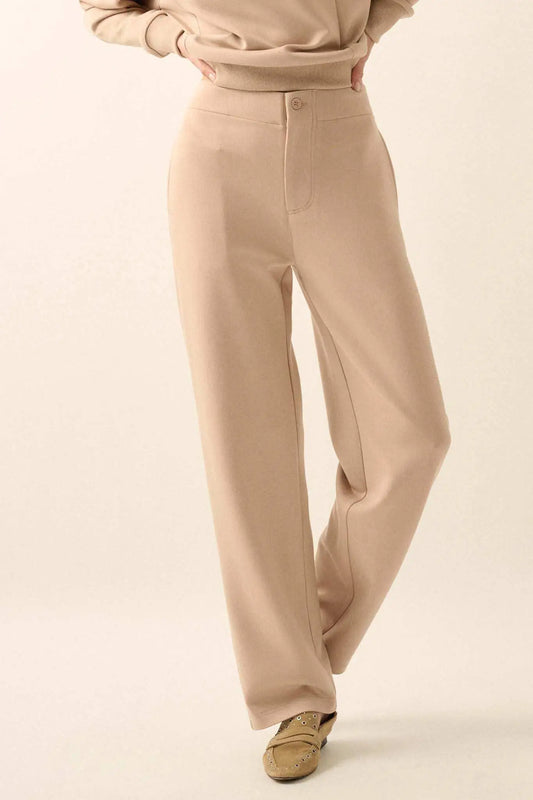 Premium Scuba Straight-Leg Pants