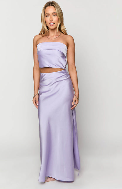 Genevieve Lilac Maxi Skirt