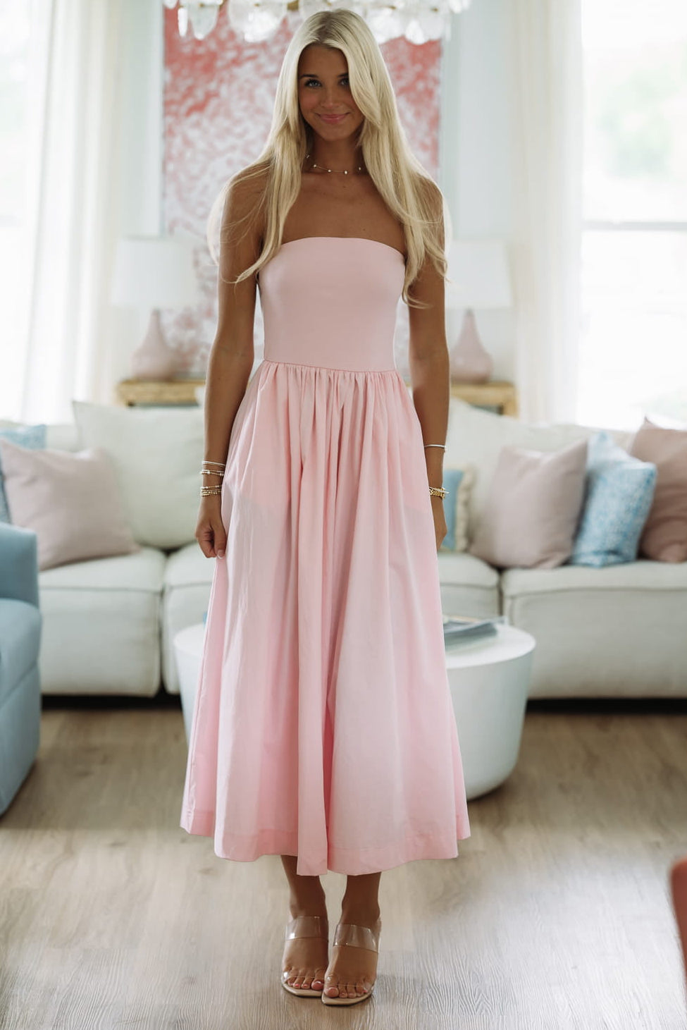 Whitley Maxi Dress - Light Pink