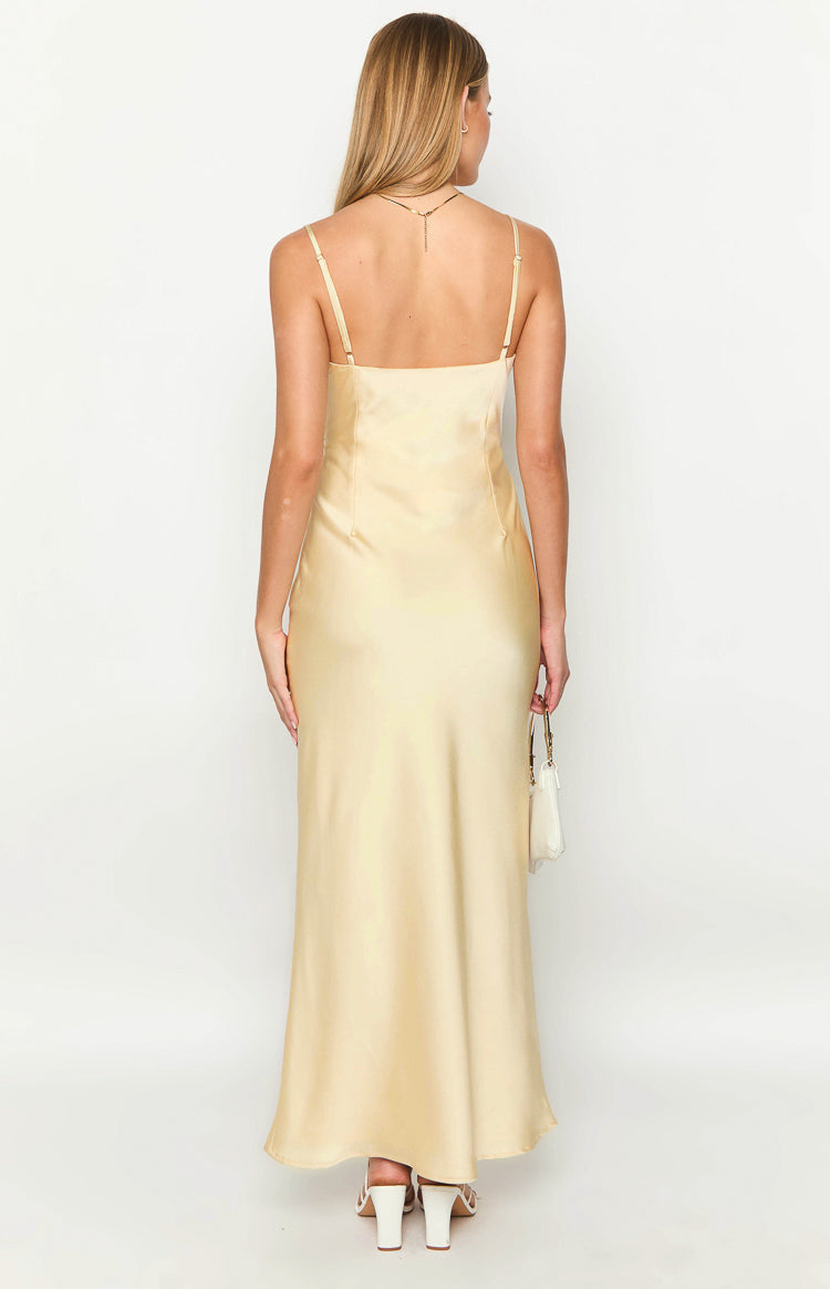 Heartbeat Yellow Maxi Dress