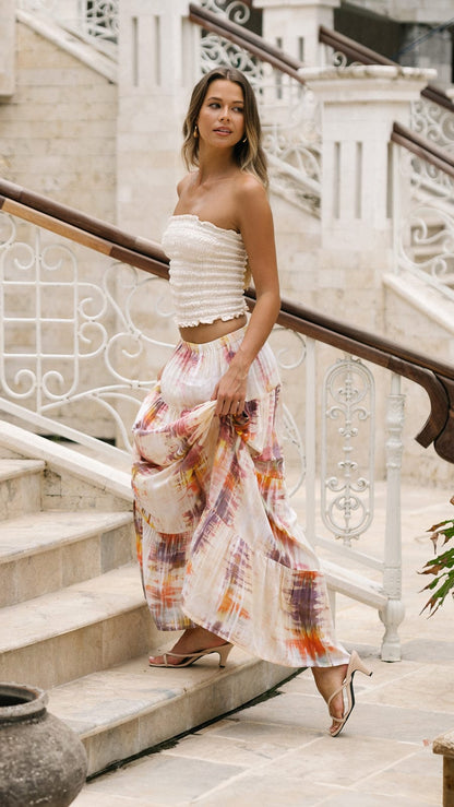 Belle Sole Skirt - Acuarela