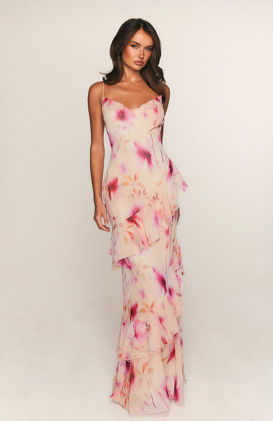 Garden Serenade Maxi Dress Champagne Hour